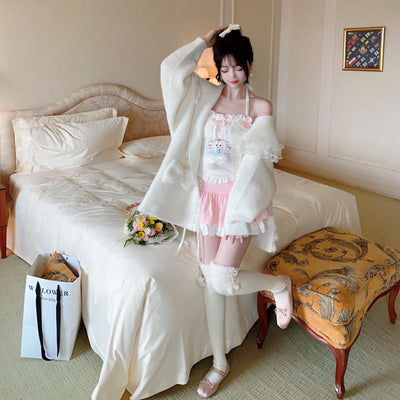 Conjunto Soft Girl Japonés: Blusa y Falda Dulce y Moderna - Image 15