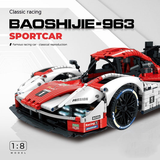 Auto de Carreras 963 Modelo Armable - Bloques de Construcción Alta Dificultad
