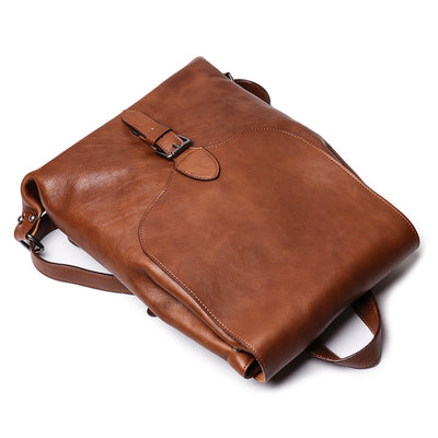 Mochila de Cuero Curtido al Vegetal para Hombre - Image 14