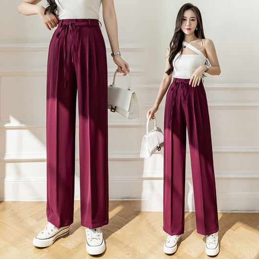 Pantalón Ancho de Cintura Alta con Drapeado Elegante - Image 10