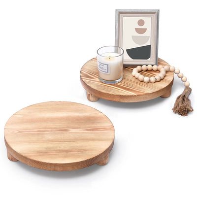Soporte Expositor Redondo de Madera Maciza - Image 3