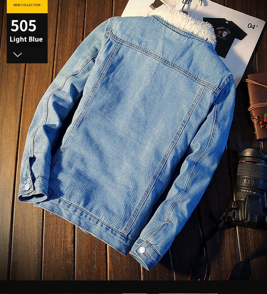 Abrigo Denim Forrado en Fleece para Hombre - Edición Invierno - Image 15