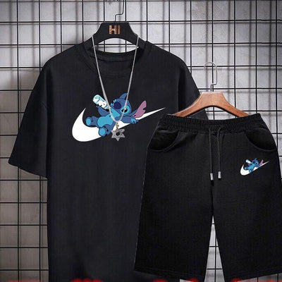 Conjunto Casual Coreano para Hombre: Playera y Shorts de Moda - Image 12