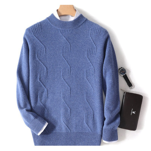 Suéter Grueso de Cuello Alto para Hombre - Abrigo Cálido de Invierno - Image 4