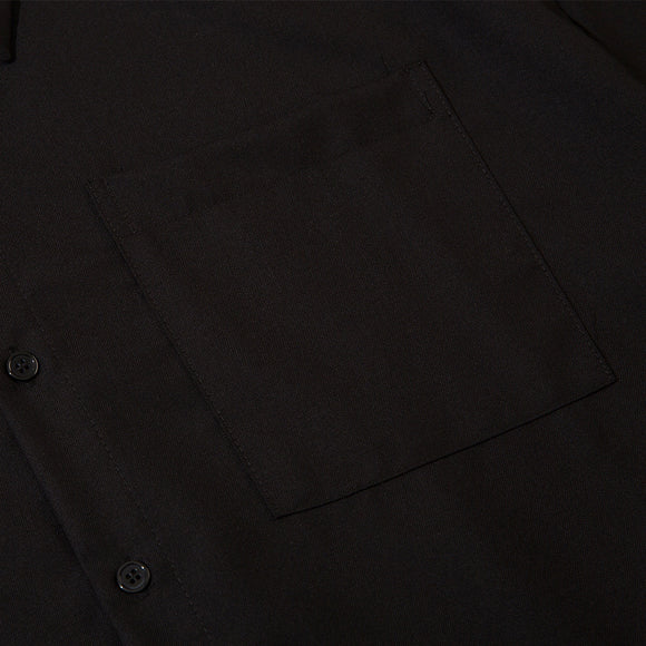 Camisa Manga Larga Suelta para Hombre - Colores Sólidos Otoño