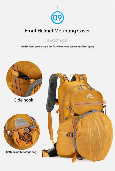 Mochila de Senderismo AZELA 30L Naranja - Resistente para Trekking y Montañismo - Image 25
