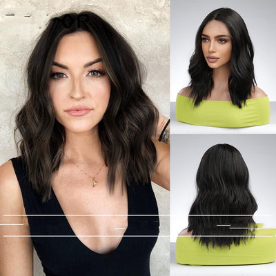 Peluca Corta Degradada Blanca - Cabello Liso a la Altura del Hombro - Image 12