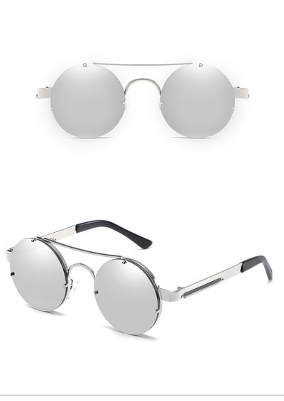 Gafas de Sol Retro Punk con Lentes de Película Color - Image 14