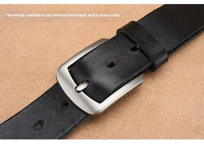 Cinturón de Cuero para Hombre con Hebilla de Pasador - Image 15