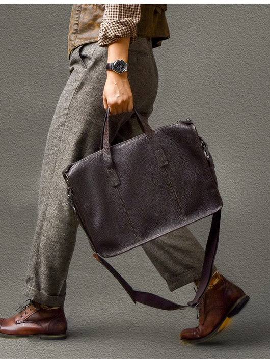 Bolso Ejecutivo de Cuero Grueso para Hombre - Image 9