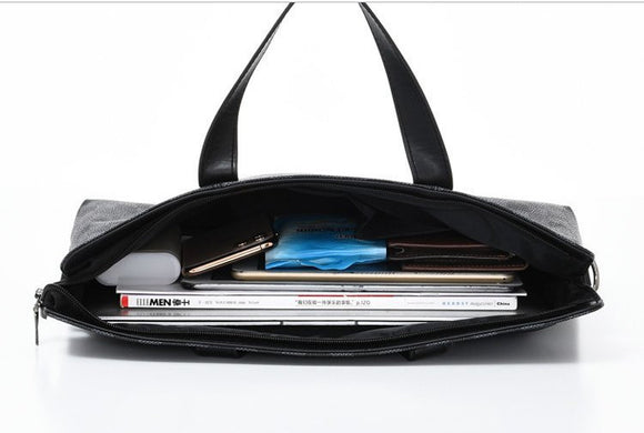 Bolso Messenger Ejecutivo a Cuadros con Bandolera Horizontal