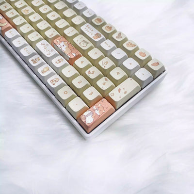 Keycaps Temática de Ratón Gris Lechoso para Teclado Mecánico - Image 10
