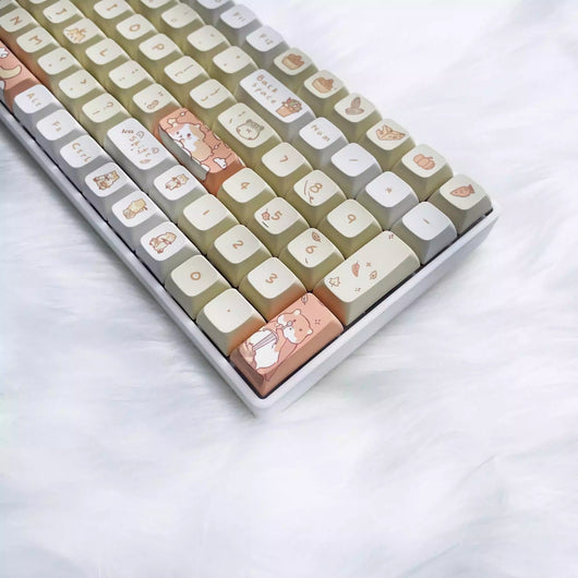 Keycaps Temática de Ratón Gris Lechoso para Teclado Mecánico - Image 10