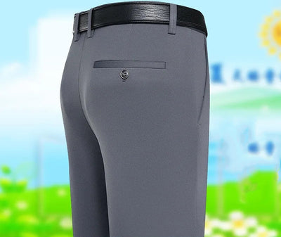 Pantalones Casuales Daddy Ice Silk Verano - Ligeros y Frescos para Hombre - Image 16