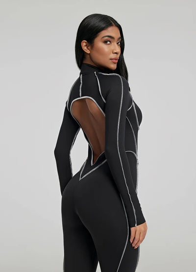 Traje de Yoga Deportivo Entallado con Diseño Asimétrico y Soporte de Pecho - Image 24
