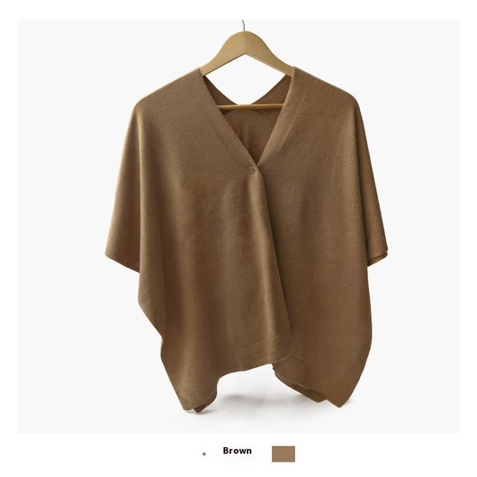 Cardigan Tejido Versátil de Color Liso - Abrigo de Viaje Elegante - Image 7