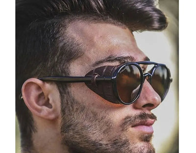 Gafas de Sol Steampunk Marco Grande Antivienta - Image 3