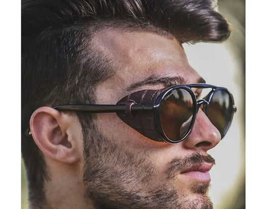 Gafas de Sol Steampunk Marco Grande Antivienta - Image 3