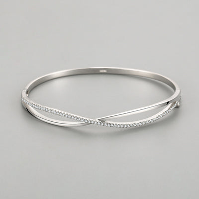 Pulsera de Plata Esterlina 925 con Diamantes y Cierre Ajustable - Diseño Elegante - Image 3