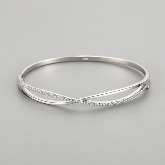 Pulsera de Plata Esterlina 925 con Diamantes y Cierre Ajustable - Diseño Elegante - Image 3