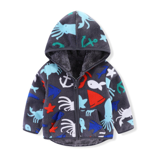 Chamarra Polar Gruesa para Niños y Niñas - Perfecta para Primavera y Otoño