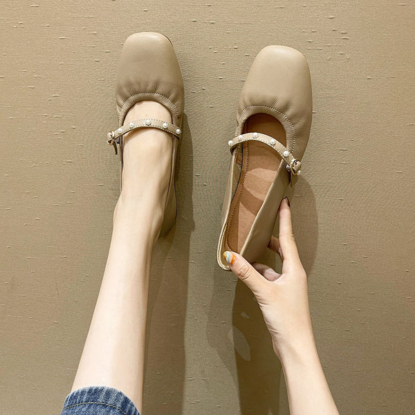 Mocasines Elegantes con Hebilla de Palabra Única para Mujer - Image 3