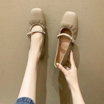 Mocasines Elegantes con Hebilla de Palabra Única para Mujer - Image 3