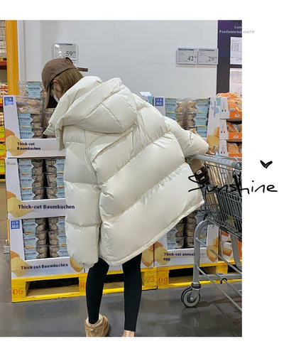 Chaqueta Corta de Plumón Blanco para Mujer - Abrigo Elegante de Invierno - Image 34