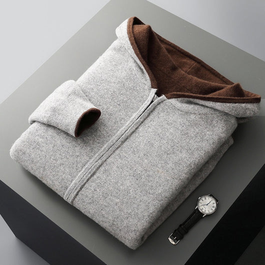 Chaqueta Tejida para Hombre con Bloques de Color - Image 8