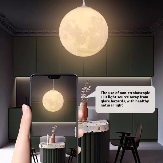 Lámpara de Techo Luna 3D - Luz Cálida para Dormitorio - Image 4