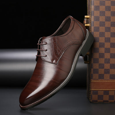 Zapatos de Cuero Británicos Talla Grande para Hombre - Image 10