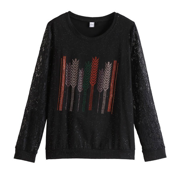 Blusa Elegante con Encaje y Detalles Brillantes para Mujer - Image 6