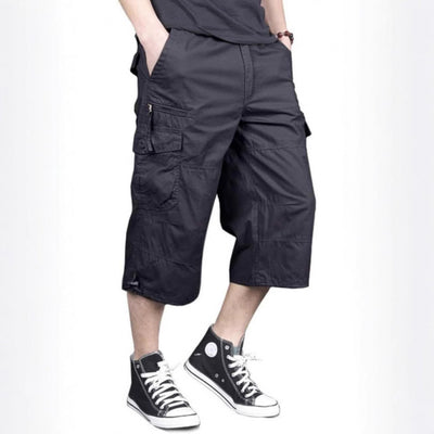 Pantalones de Trabajo Elásticos Cortos Estilo Largo