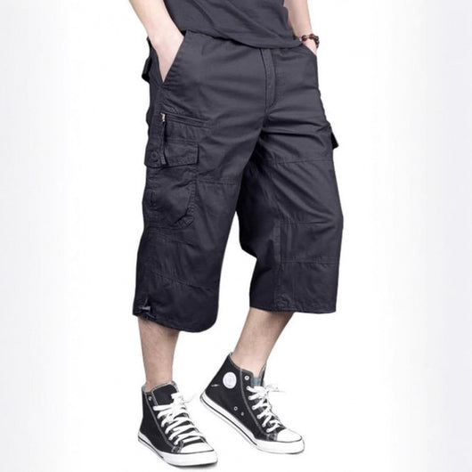 Pantalones de Trabajo Elásticos Cortos Estilo Largo