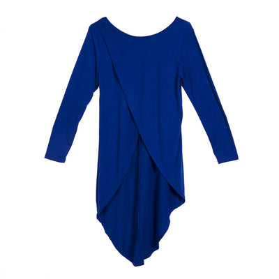 Blusa Larga Asimétrica de Corte Irregular Talla Grande - Image 9