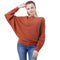 Suéter Tejido Holgado para Mujer - Blusa Cuello Redondo Manga Murciélago