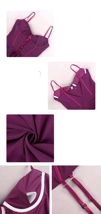 Vestido Sling Escotado sin Espalda con Detalle Hueco - Image 28