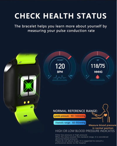 Reloj Inteligente F16 con Monitor ECG, Presión Arterial y Frecuencia Cardíaca - Image 9
