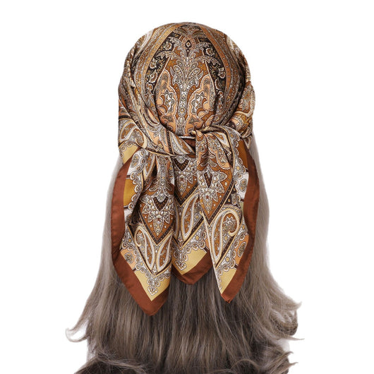 Pañuelo de Seda Estampado - Accesorio de Moda Versátil - Image 5