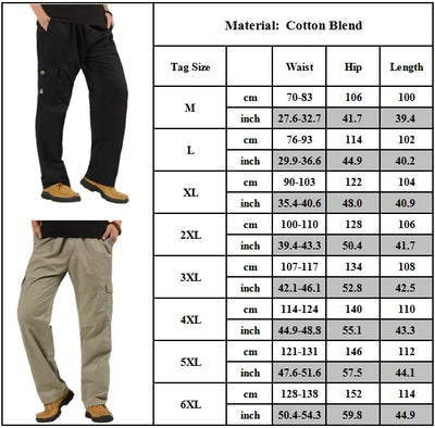 Pantalones Casuales Talla Grande para Hombre - Comodidad sin Compromiso - Image 8