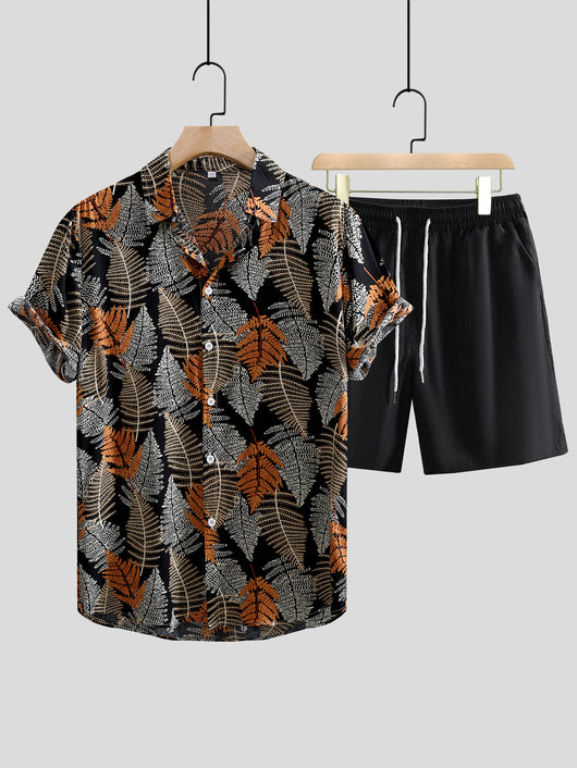 Camisa Casual Estampada de Manga Corta para Hombre - Image 25