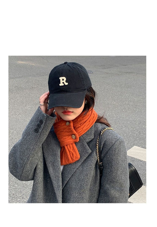 Pañuelo Liso Pequeño para Mujer - Estilo Coreano Otoño Invierno - Image 23