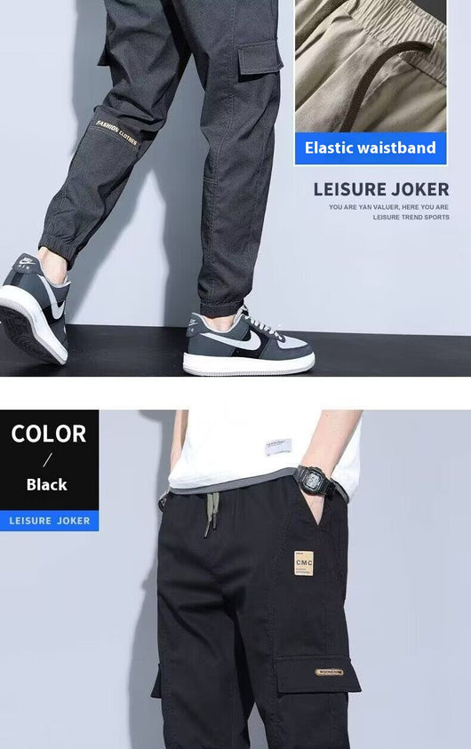 Pantalones Harem Deportivos Sueltos para Hombre - Cintura Ajustable Tendencia - Image 14