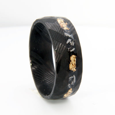 Anillo de Acero Damasco 8mm para Hombre - Image 6
