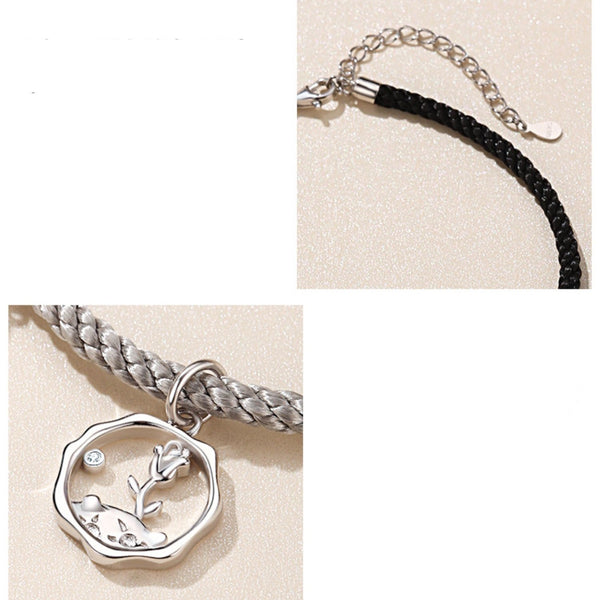 Pulsera de Plata Esterlina para Parejas - Diseño Unisex
