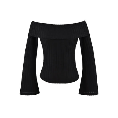 Blusa Slim Hombros Descubiertos - Estilo Desenfadado - Image 3