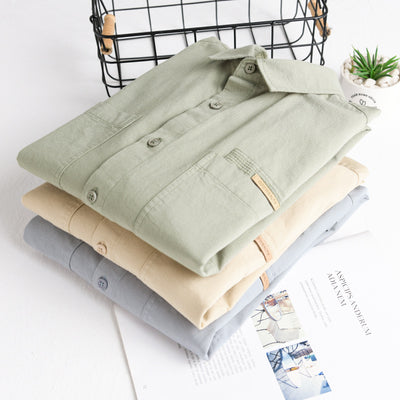 Camisa Casual Holgada de Manga Larga para Hombre - Versátil y Cómoda - Image 4