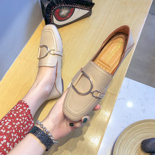 Zapatos de Cuero Británicos Clásicos con Punta Cuadrada y Suela Blanda - Image 2
