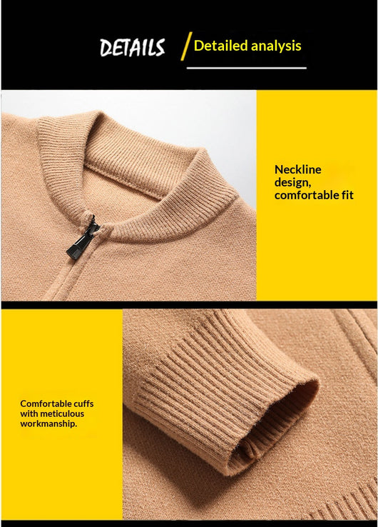 Cardigan Tejido para Hombre - Abrigo Versátil Primavera y Otoño - Image 14