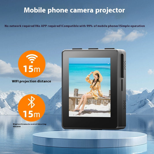 Espejo Proyector para Selfies - Pantalla Trasera para Fotografía Simultánea